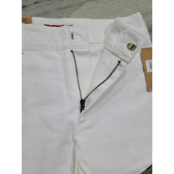 Dickies High Rise Frayed Worker Shorts White NWT - Picture 3 of 10